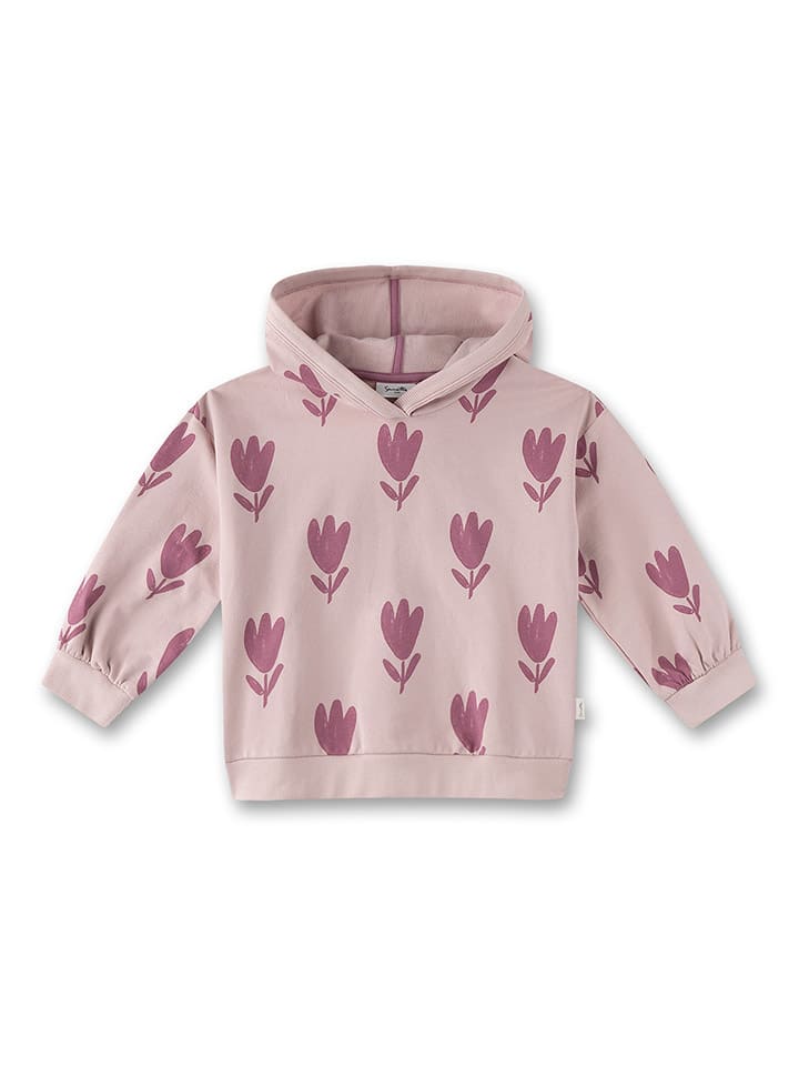 

Пуловер с капюшоном Sanetta Kidswear, розовый