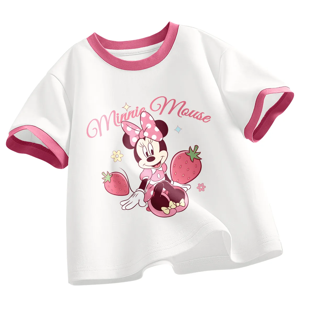 Футболка для детей Crew Neck Moderate Disney, dimei белый красный