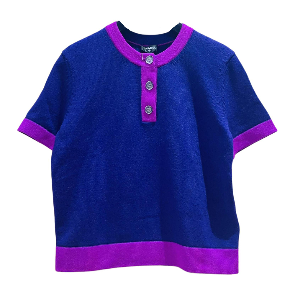 

CHANEL Свитер 23K Cashmere женский фиолетовый