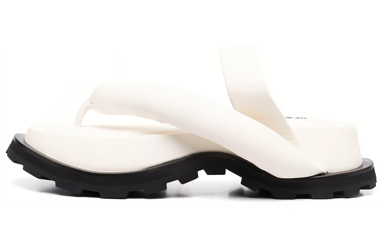 Стильные сандалии женские белые JIL SANDER