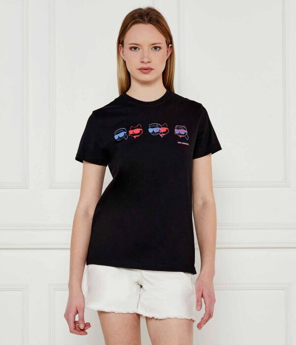 

Значок футболки Regular fit Karl Lagerfeld, черный