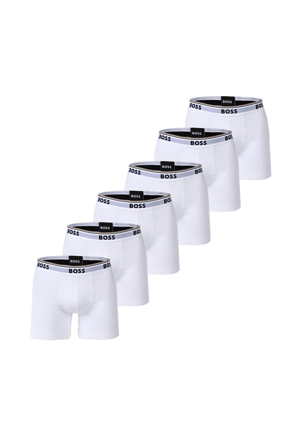 

Мужские боксеры, 6 шт. - Boxer Briefs 6P Power, хлопок стрейч, логотип BOSS