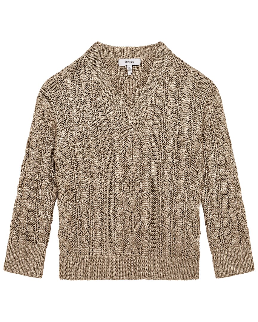 

Свитер Reiss Vanessa Cable, золотой
