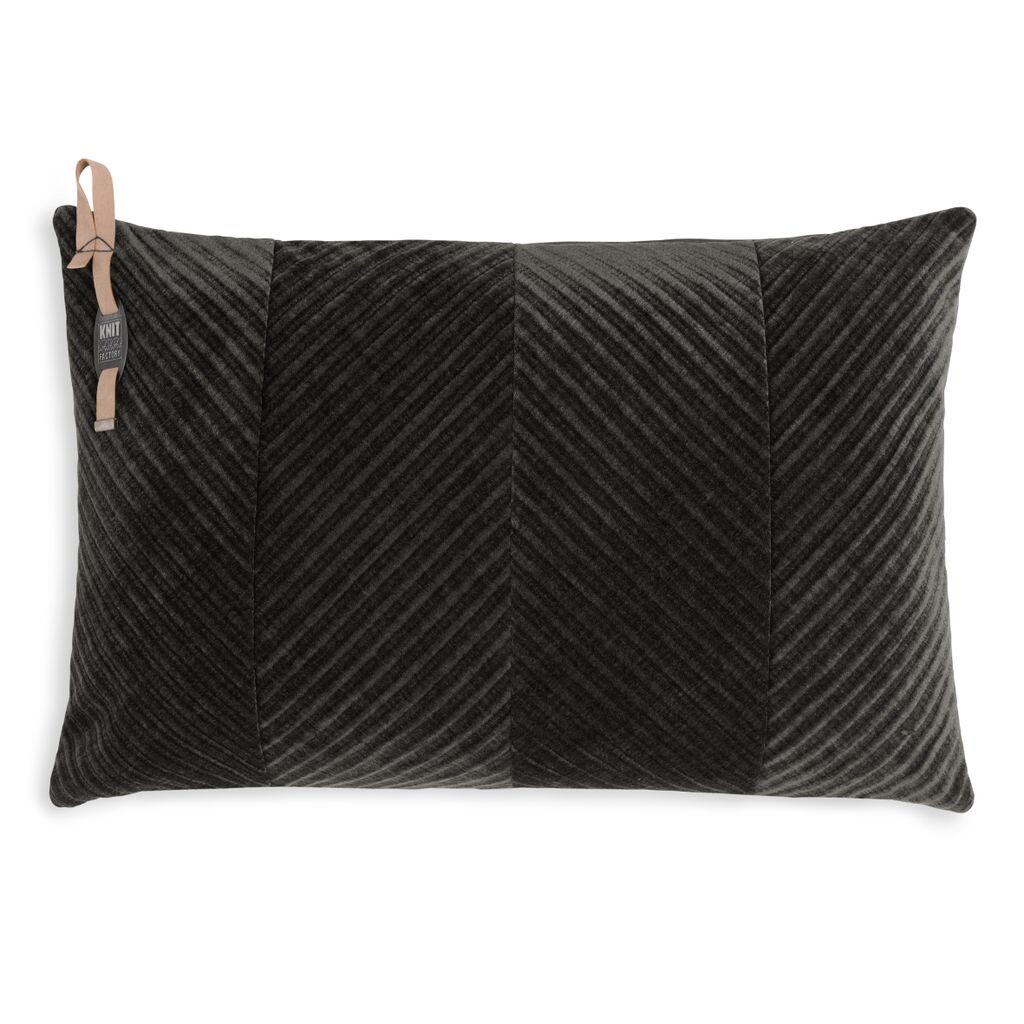 

Подушка Knit Factory Beau - Темно-коричневый - 60x40 см