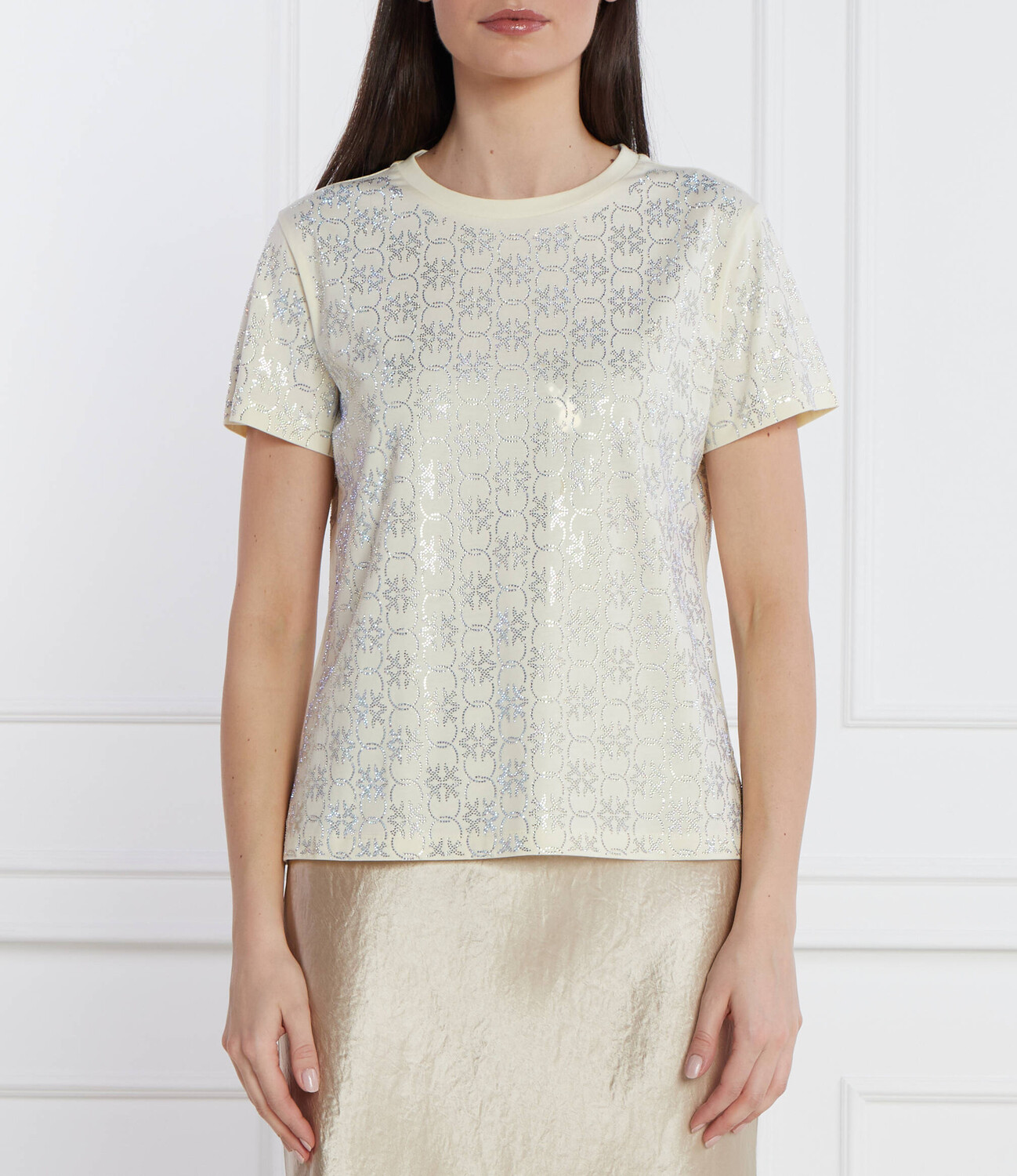 

Футболка Pinko QUENTIN Regular Fit, бежевый