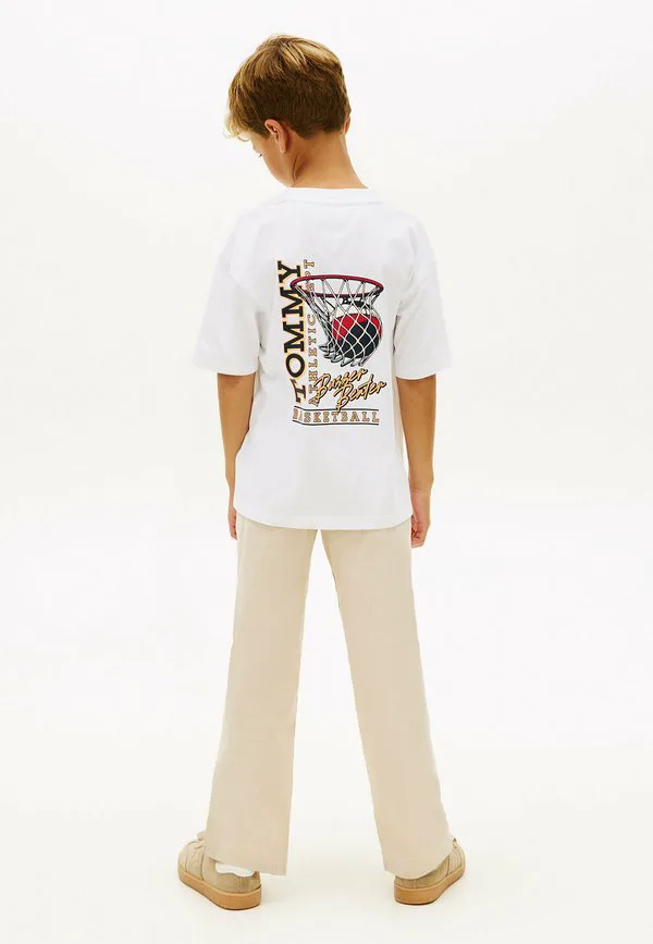Футболка с графическим принтом на спине и круглым вырезом Tommy Hilfiger, White — фото 2
