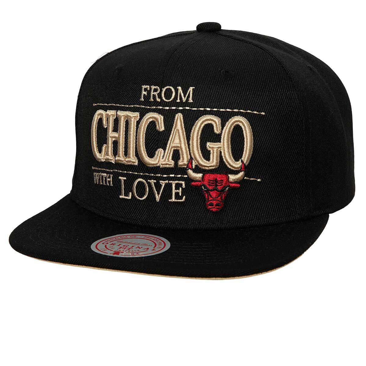 Кепка NBA CHICAGO BULLS WITH LOVE SNAPBACK CAP Mitchell And Ness, цвет Schwarz/Rot