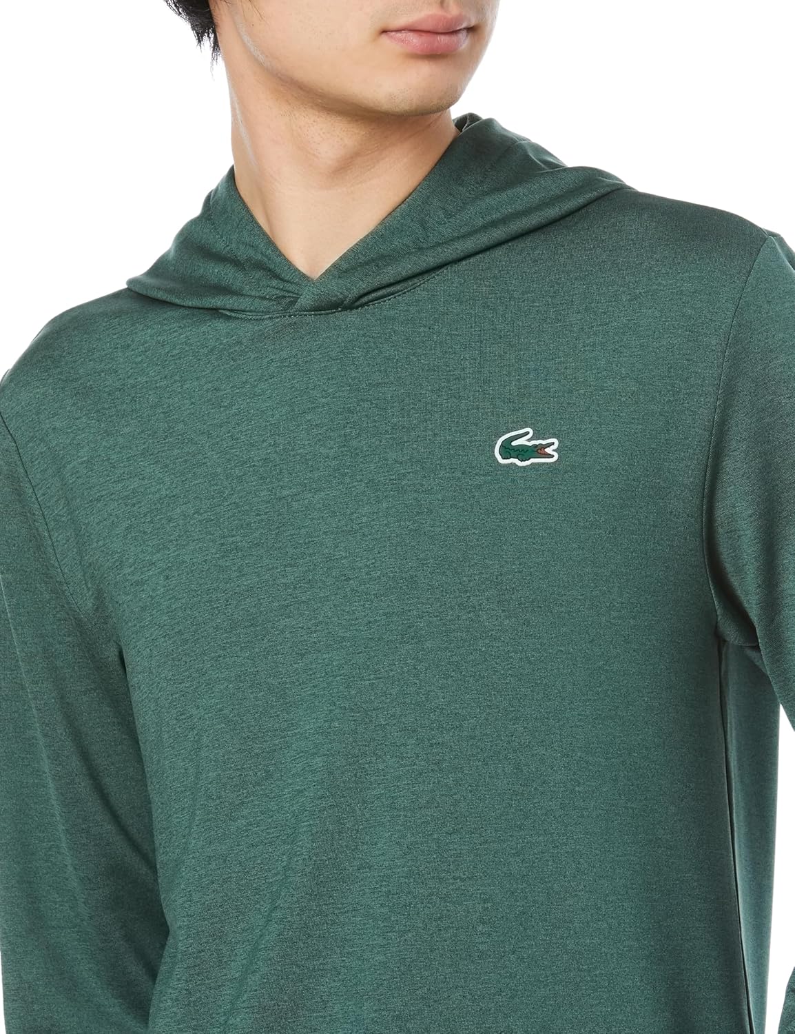 Мужская толстовка с капюшоном и высокой эластичностью от LACOSTE Golf Wear (Official), зеленый — фото 4