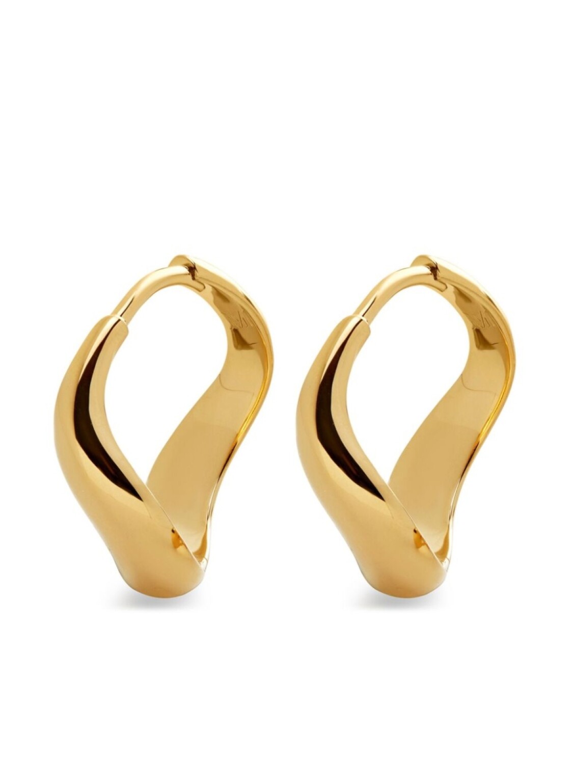 

Серьги-кольца Swirl Monica Vinader, золотой