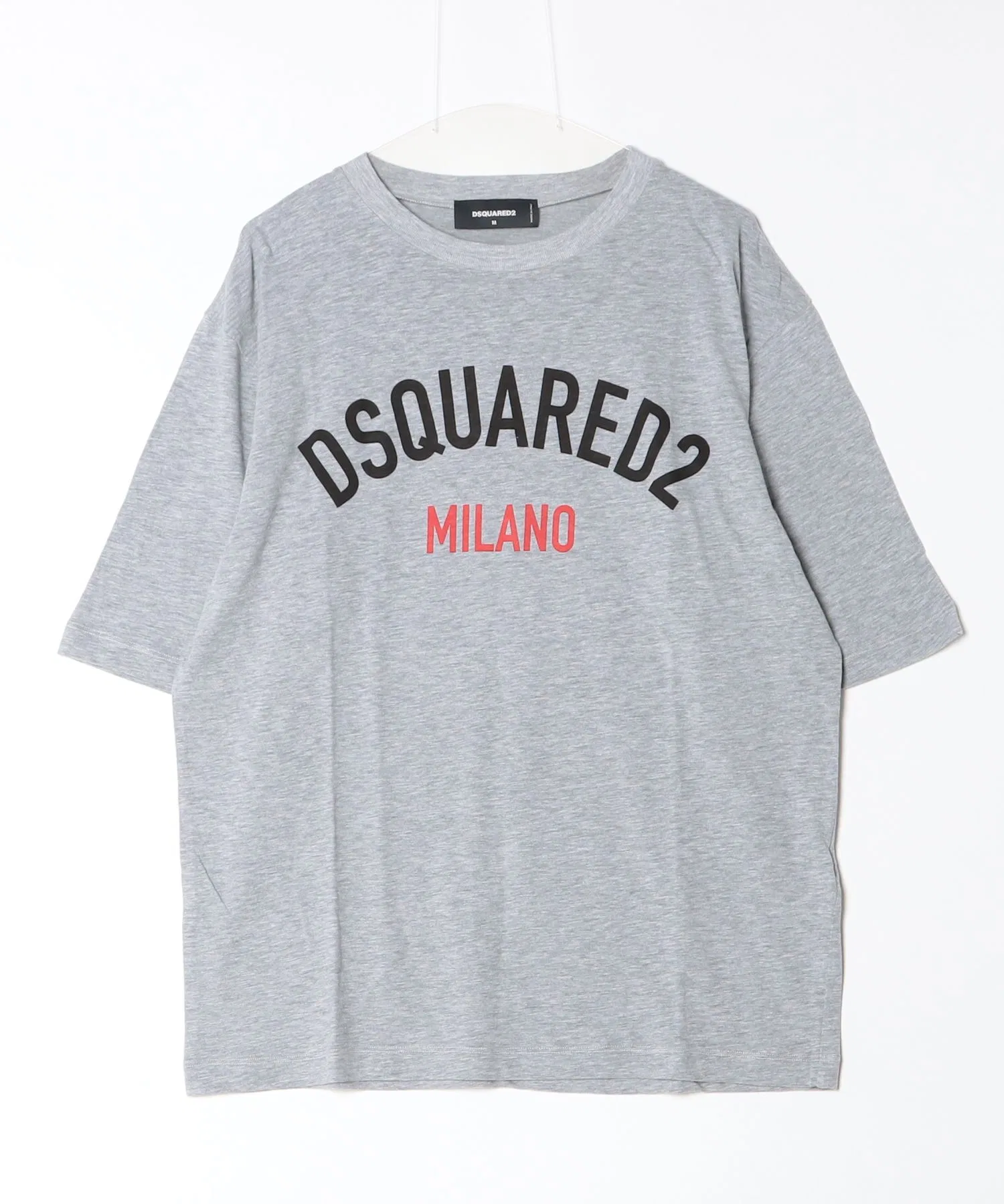 Футболка DSQUARED2 Melange Jersey с логотипом серая