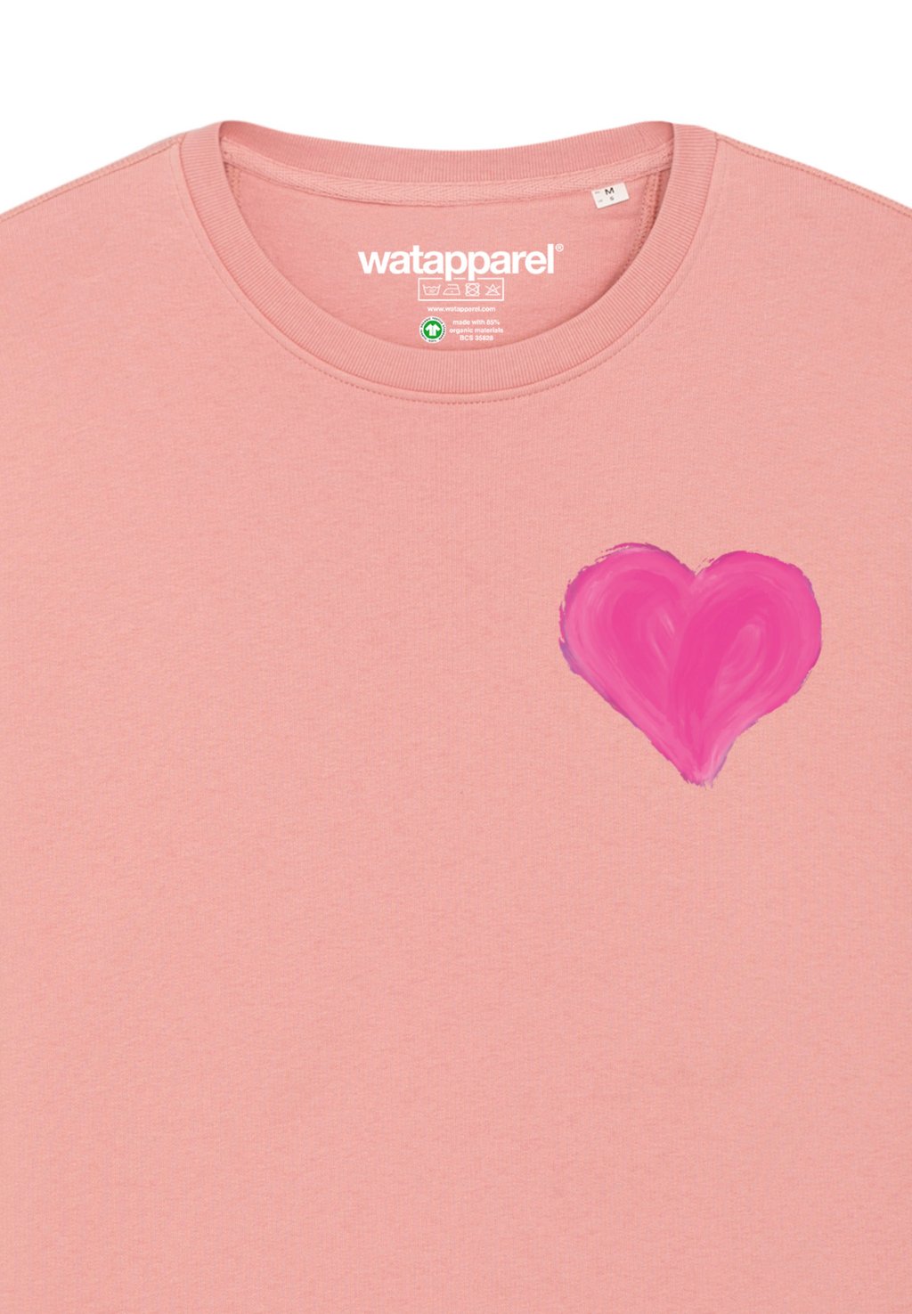 

Толстовка PINK HEART watapparel, светло-розовый