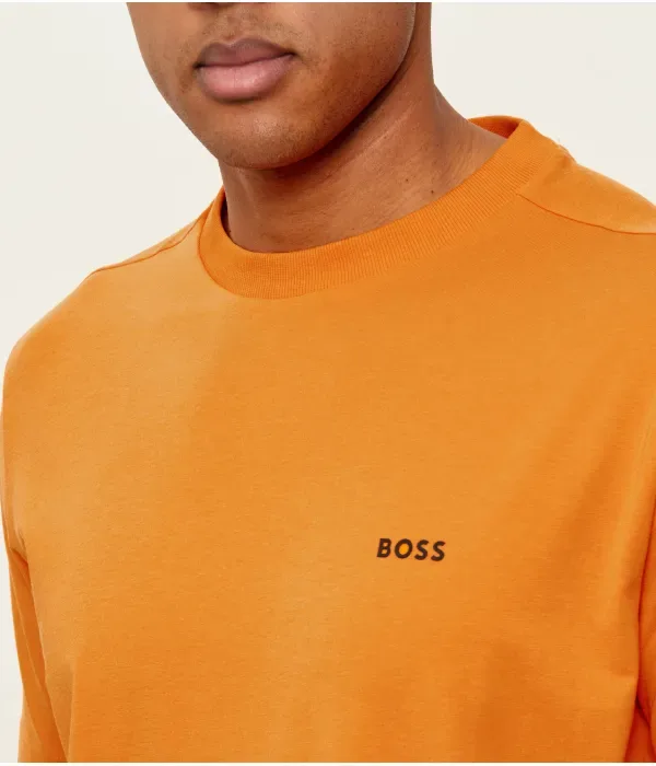 Футболка regular fit Boss Green, оранжевый — фото 4