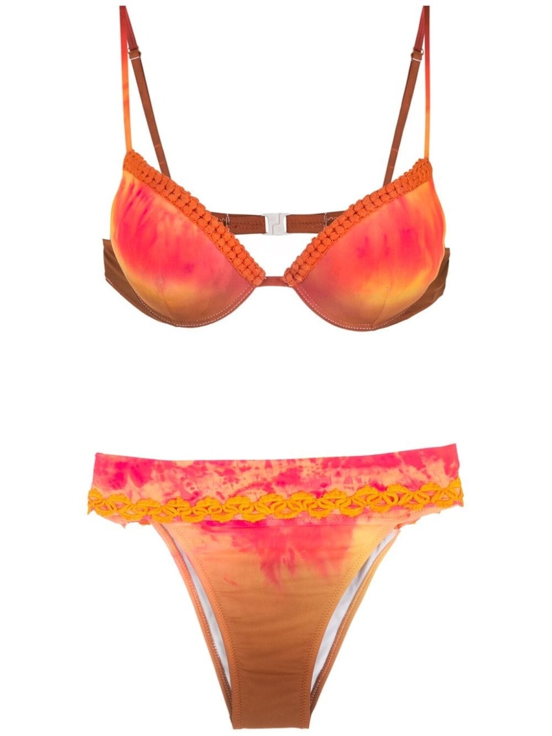 

Бикини Tie Dye с вышивкой Amir Slama, мультиколор