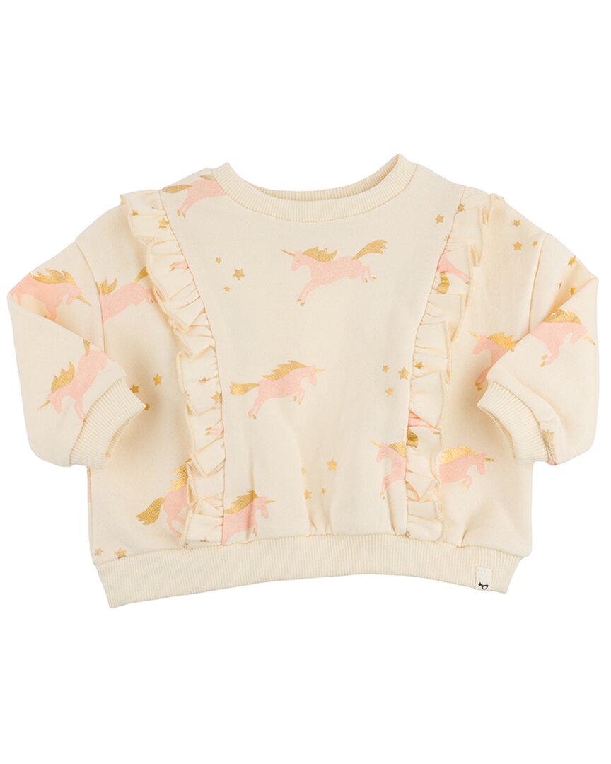 

О детка! Свитшот Millie Boxy с принтом единорога Oh baby!, белый