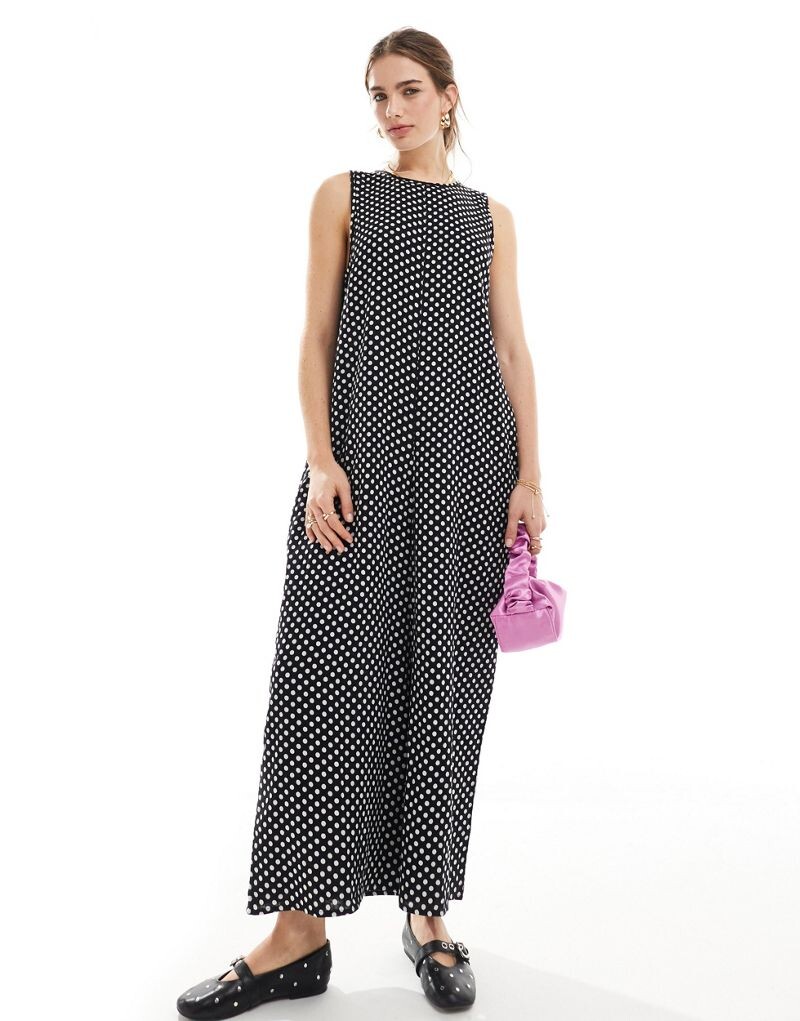 

Комбинезон-кюлот с круглым вырезом ASOS DESIGN
