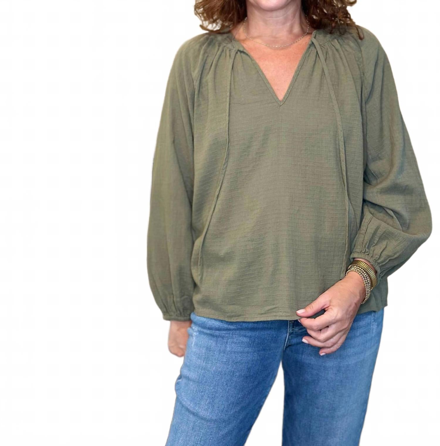 

Женская блуза Poet в оливковом Dylan