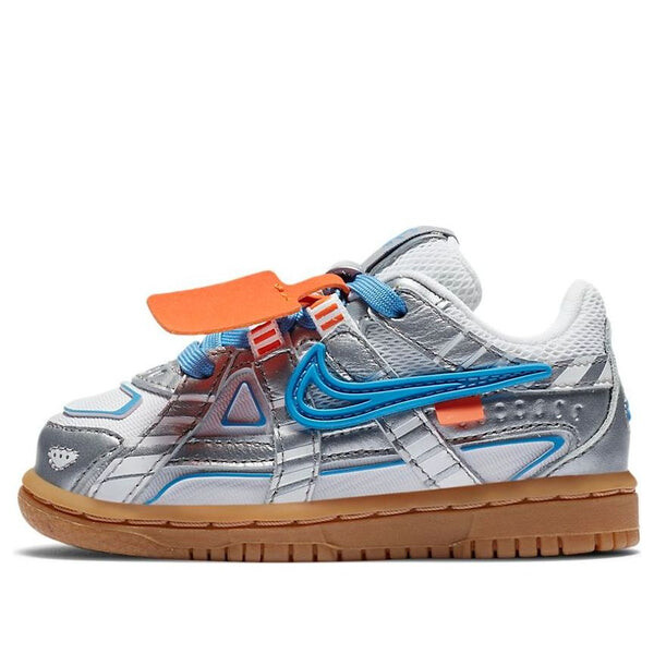 

Кроссовки x off white rubber dunk Nike, голубой