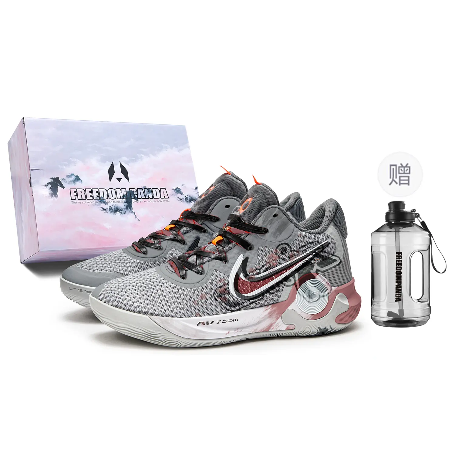

Баскетбольные кроссовки KD Trey 5 Basketball Shoes Unisex Mid-Top Gray/Red Nike