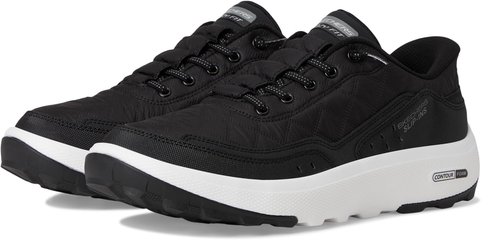 

Кроссовки SKECHERS Urban Explore Cozy Fit Hands Free Slip-in, черный/белый