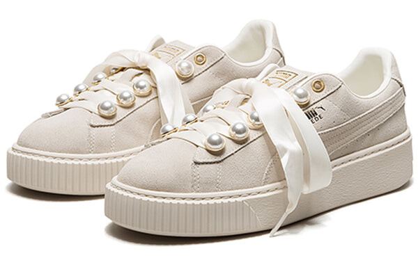 Кроссовки suede platform bling 'beige' Puma, белый — фото 3