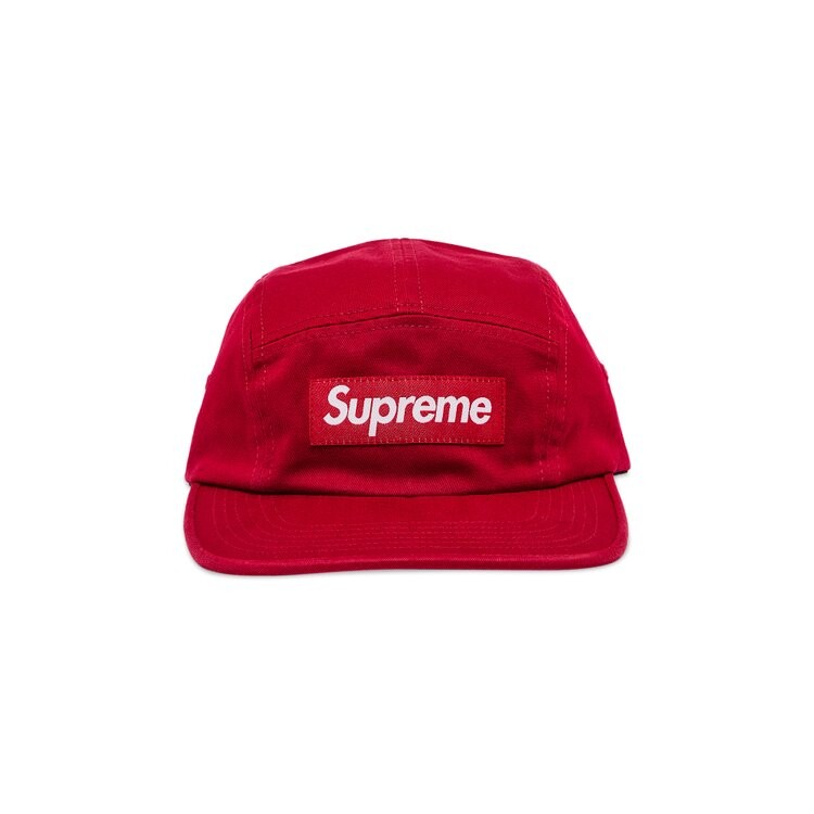 

Бейсболка Supreme Washed Chino Twill Camp Cap, красный