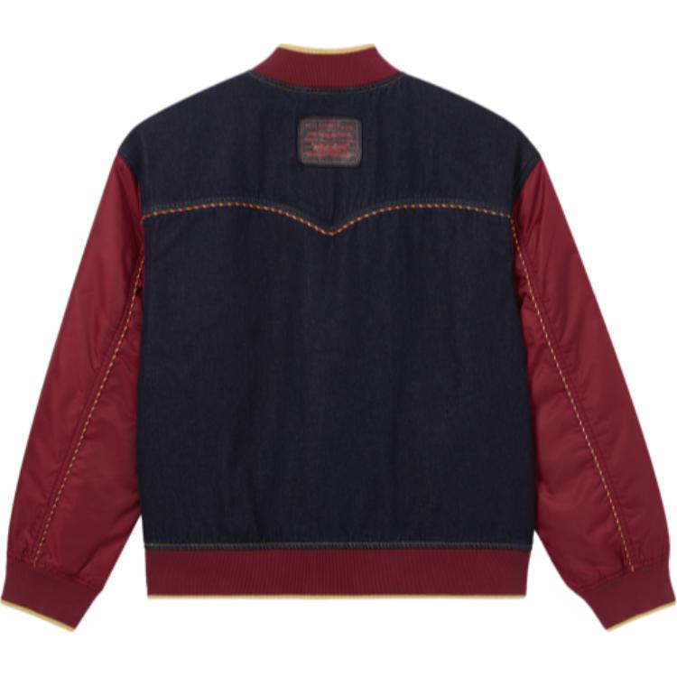 Levis Джинсовая куртка Levi's мужская синяя красная, Blue Red — фото 2