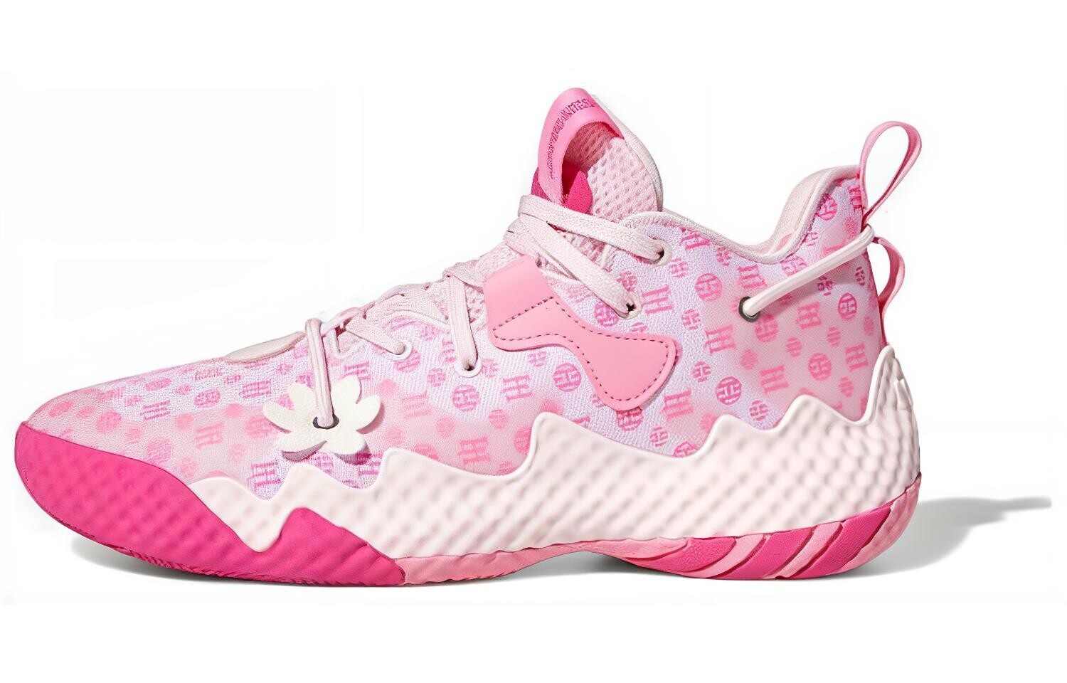 

Кроссовки adidas Harden Vol. 6 J 'Clear Pink Monogram', розовый