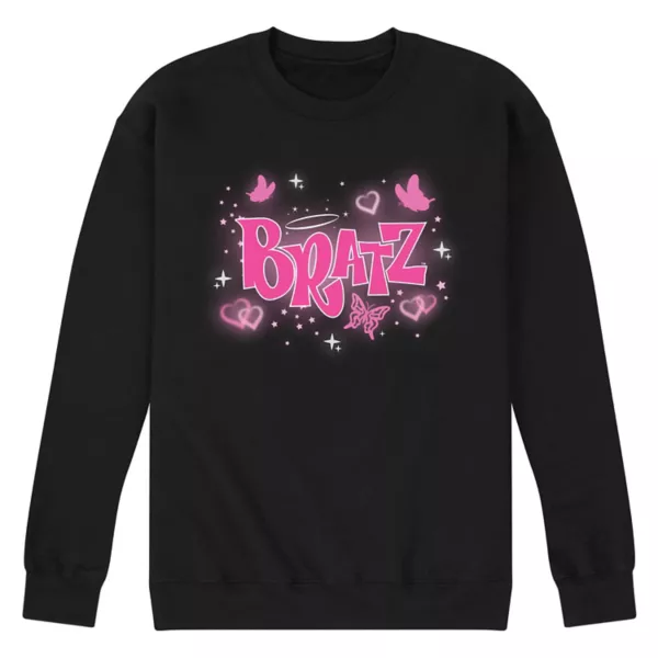 

Мужская флисовая толстовка Bratz Y2K с логотипом-бабочкой Licensed Character, черный