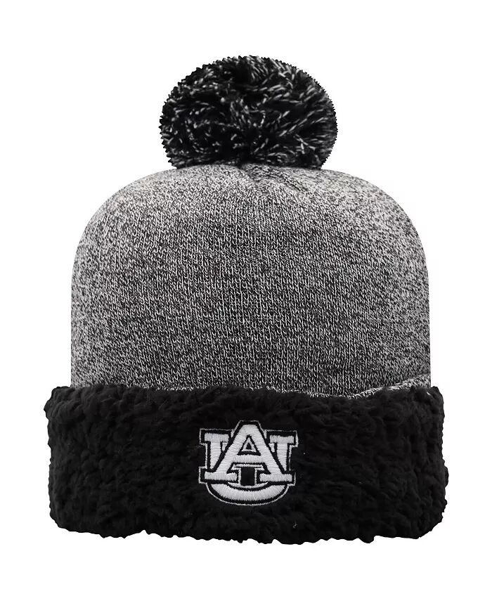 

Женская черная шапка Auburn Tigers Snug Cuffed Knit с помпоном Top of the World