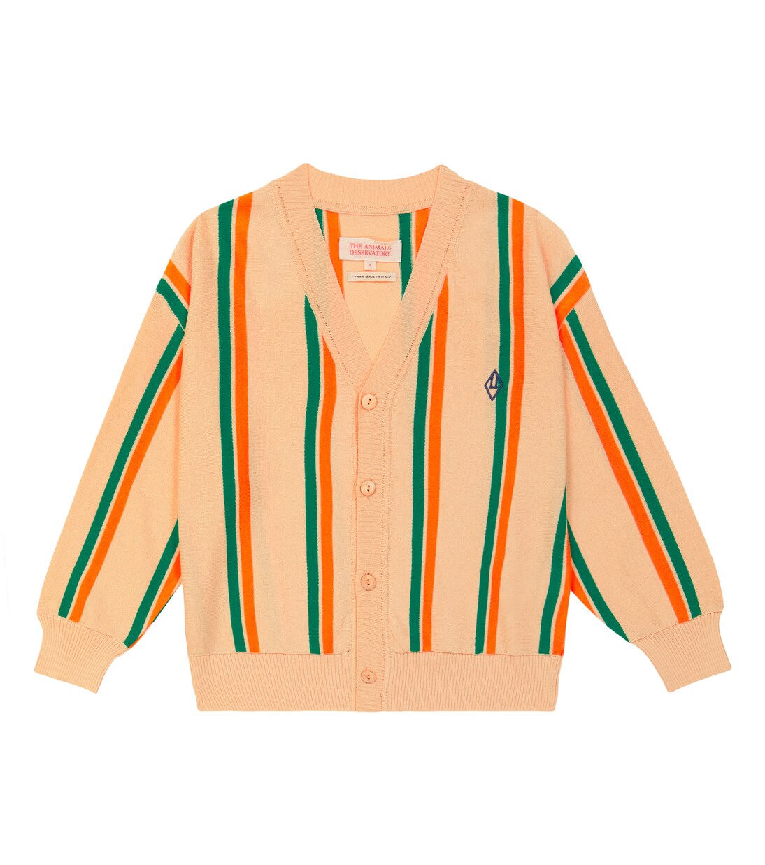 

Кардиган в полоску енота The Animals Observatory, бежевый