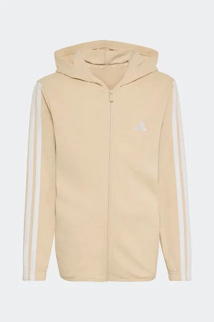 Спортивный костюм с лампасами детский Adidas, бежевый — фото 3