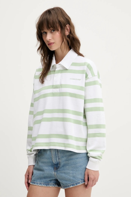 

Хлопковая водолазка Guess Jeans, белый