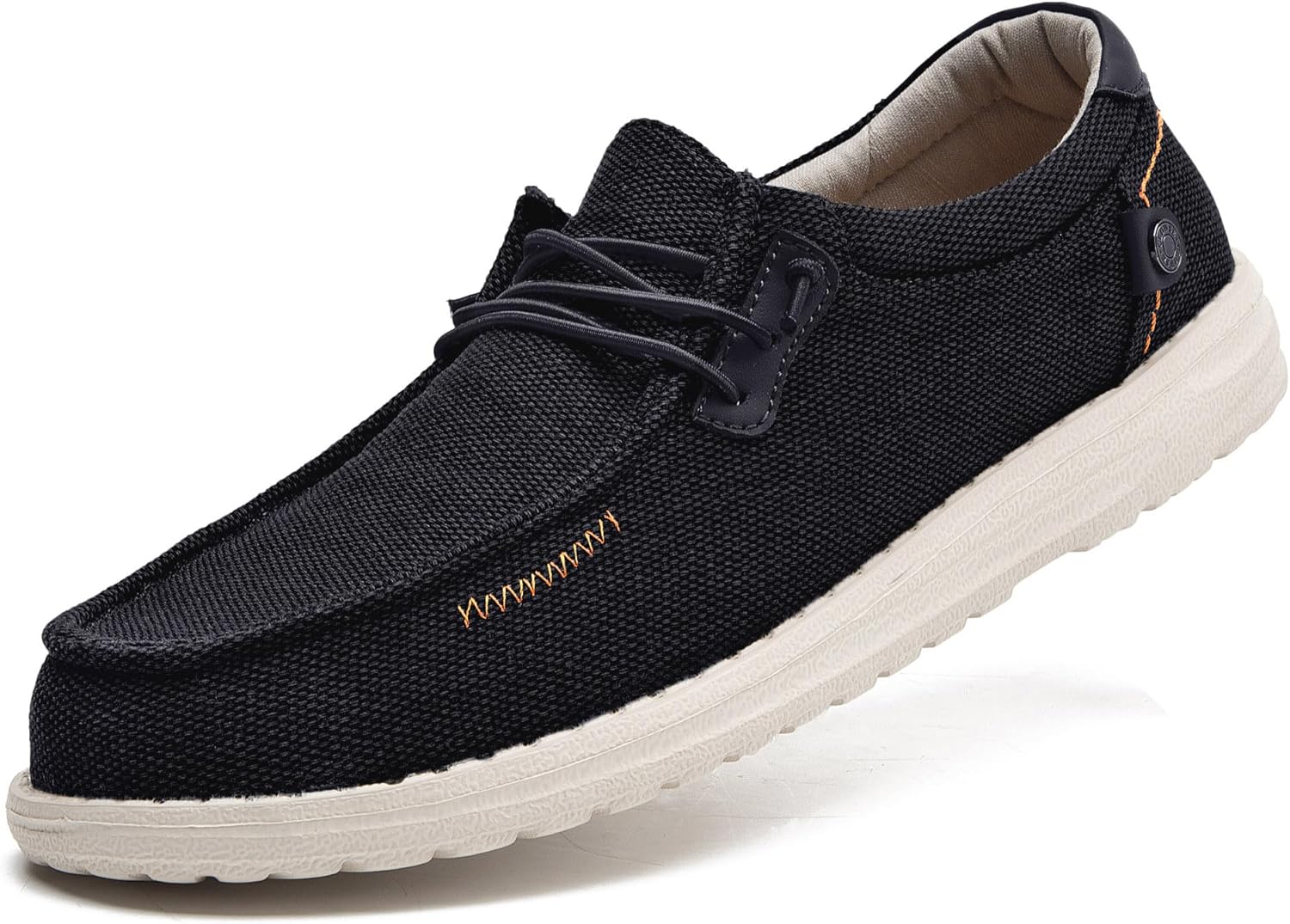 

Мужские канвасовые слипоны Повседневные Лоферы Без застежек Дышащие Эластичные Легкая ходьба Легкие Мягкие Мокасины Clowse, черный