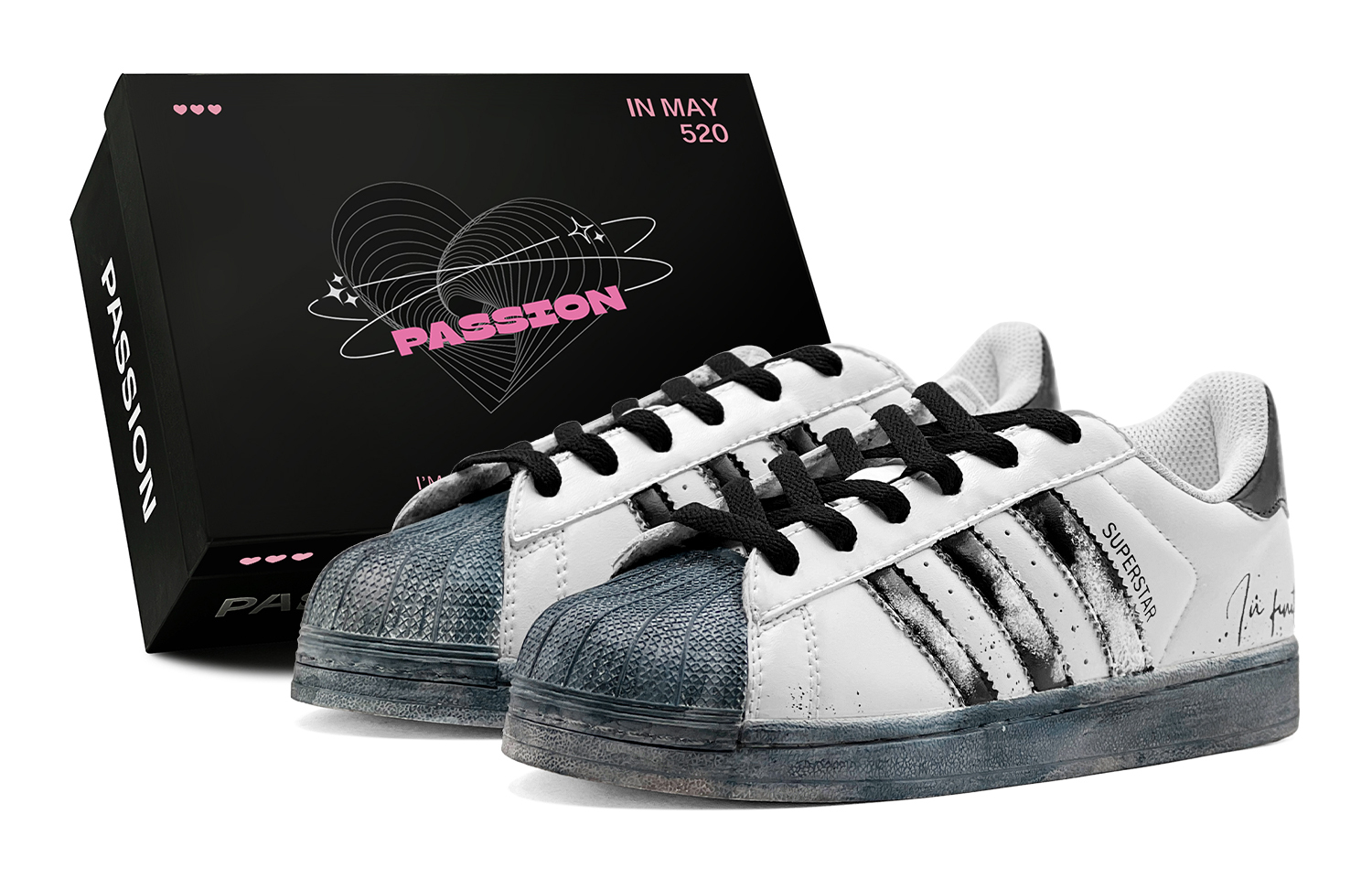 

Adidas Originals Кроссовки Superstar 2 Unisex низкие сине-черные, цвет Black