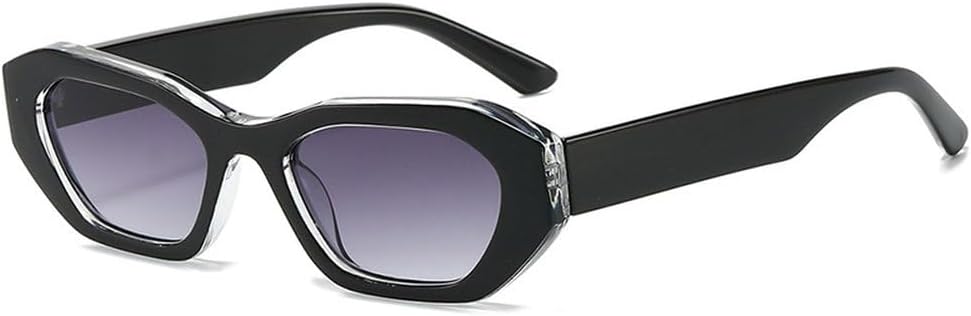 

Модные солнцезащитные очки неправильной формы «кошачий глаз» для женщин, защита от ультрафиолета UV400, ретро, ​​темно-зеленые, для мужчин, трендовые панк-солнцезащитные очки с градиентом SKFGNX, Black Gray Gradient