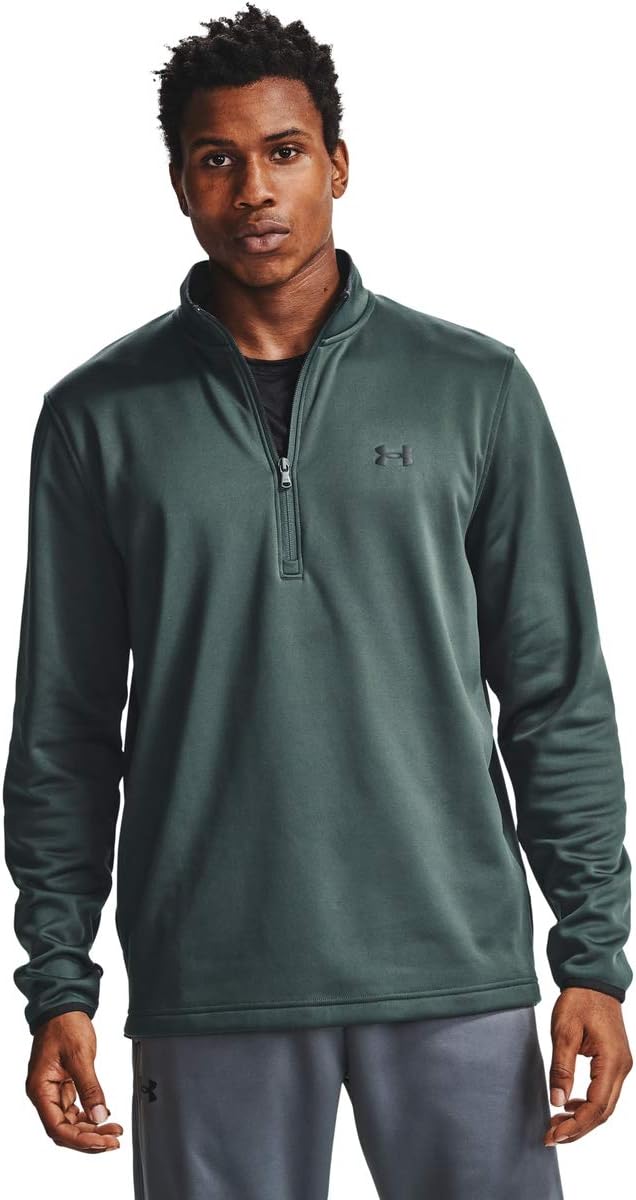 

Мужская флисовая футболка Under Armour Armour с застежкой-молнией 1/2, Baroque Green (310)/Black, Черный, Мужская флисовая футболка Under Armour Armour с застежкой-молнией 1/2, Baroque Green (310)/Black