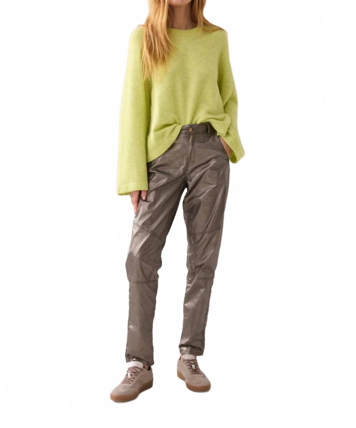 

Summum Зауженные металлизированные брюки серого цвета