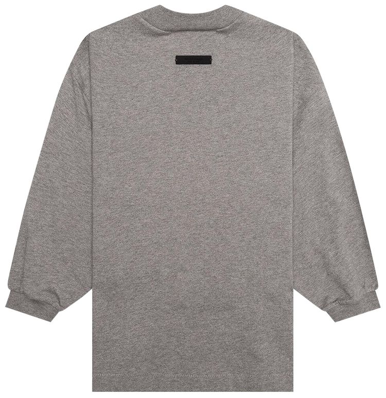 Детская футболка с длинными рукавами Fear of God Essentials, серый — фото 2