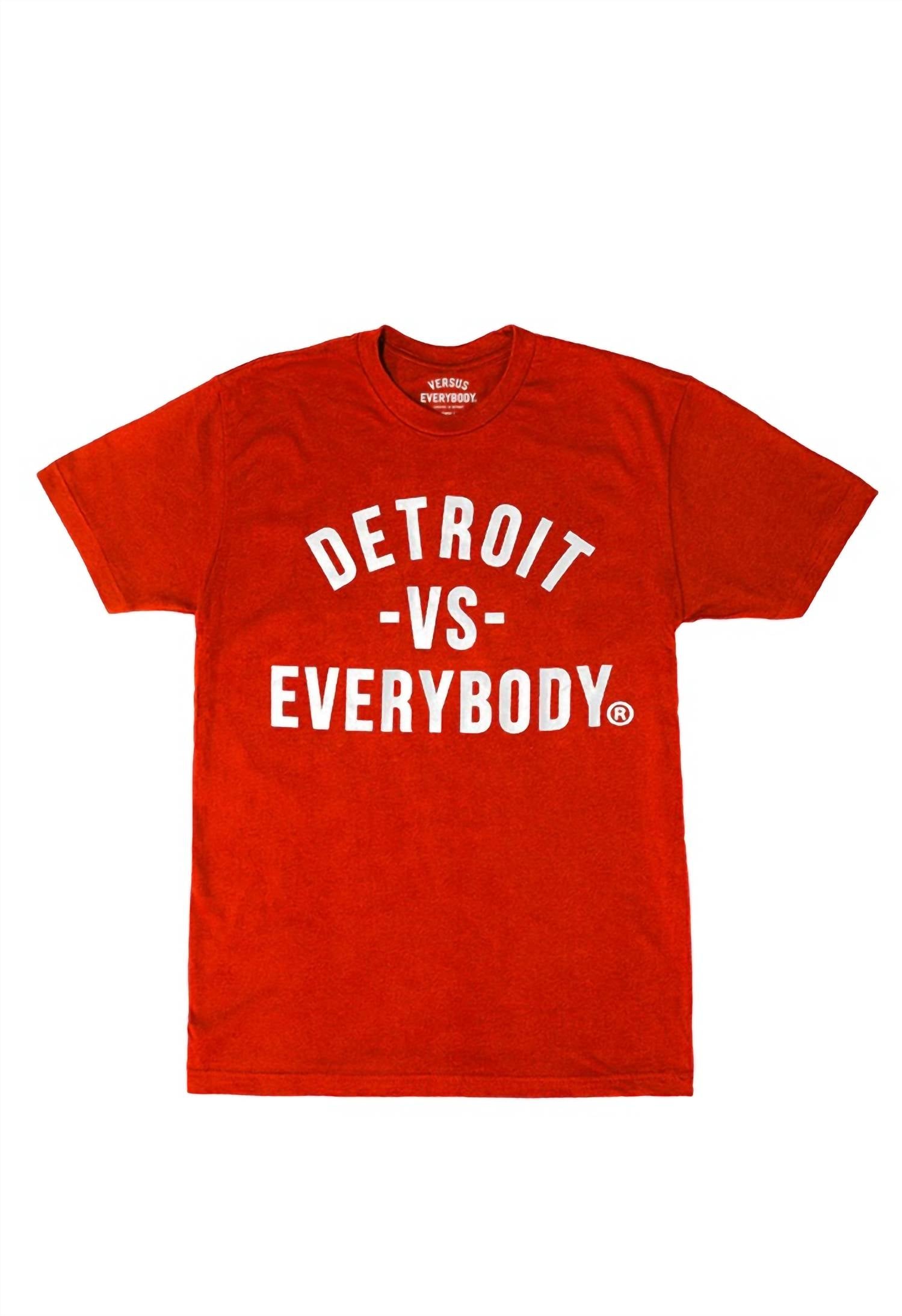 

Мужская футболка Detroit в красном/белом цвете VS EVERYBODY