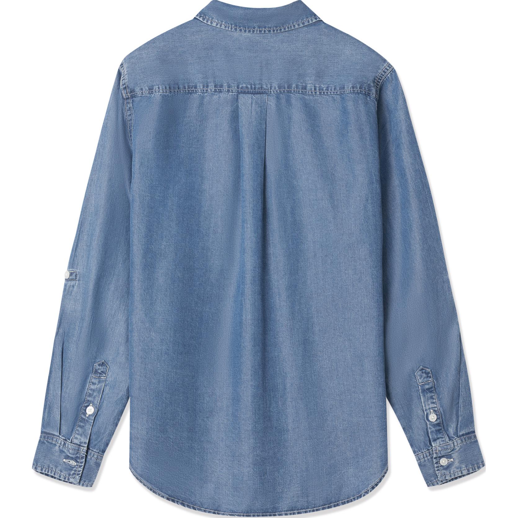 Levis SS24 летняя коллекция рубашка женская dark blue — фото 3