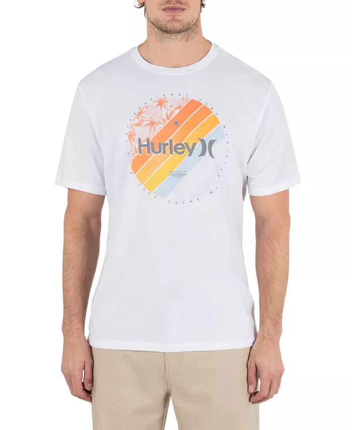 

Мужская футболка Linear Palm с коротким рукавом Hurley, белый