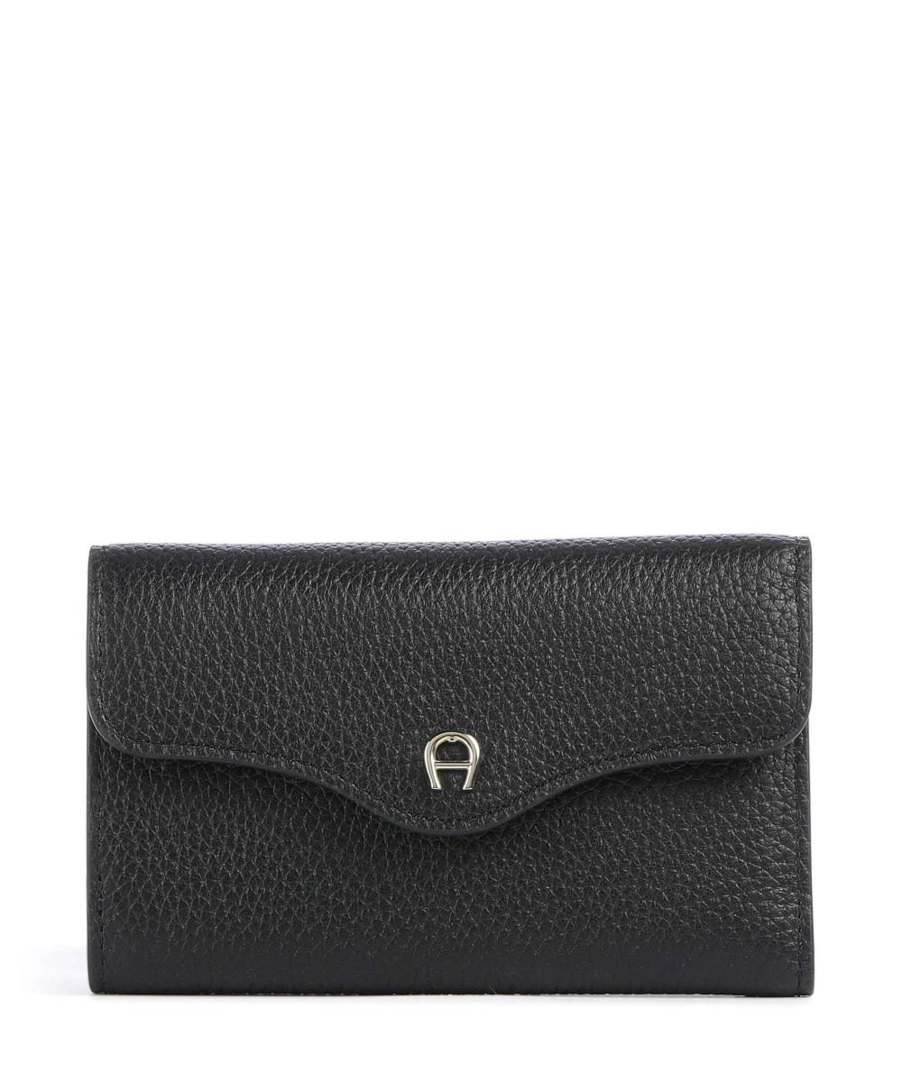 

Кошелек Elsa RFID из зернистой коровьей кожи Aigner, черный