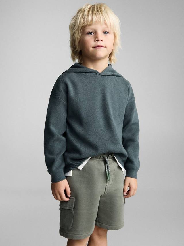 

Детские карго-шорты со шнурком Mango, Khaki