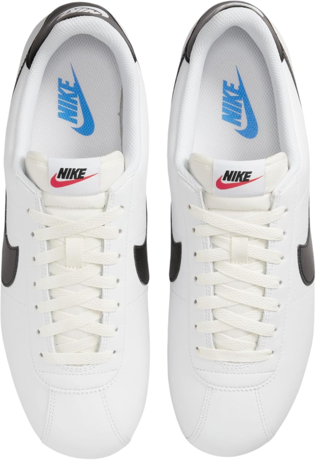 NIKE Cortez, кроссовки мужские, White Black Light Photo Blue Sail — фото 4