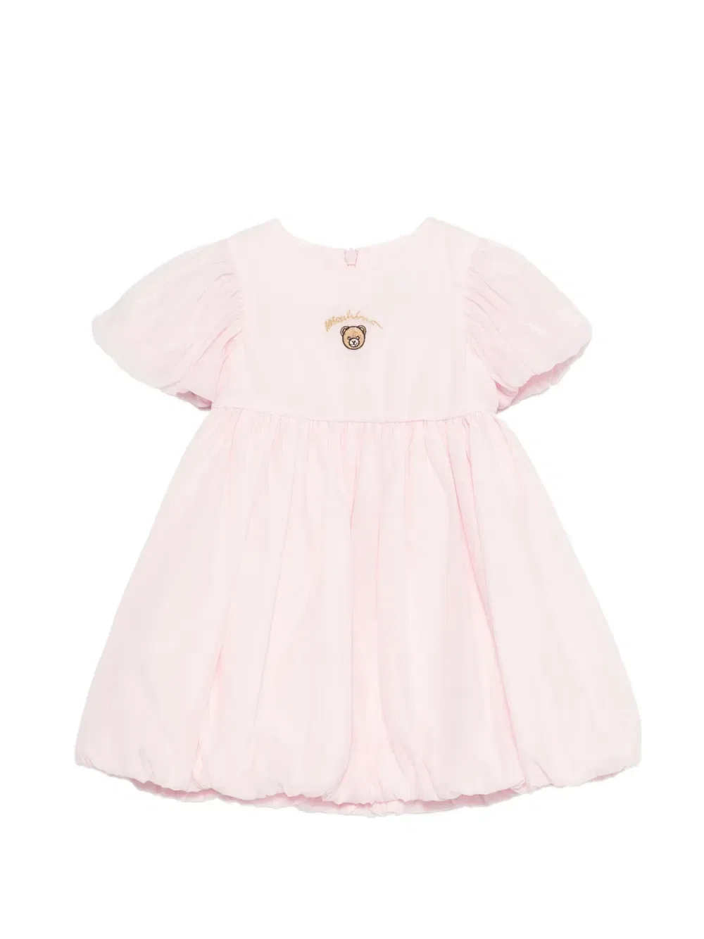 Платье с вышивкой Moschino Kids, розовый