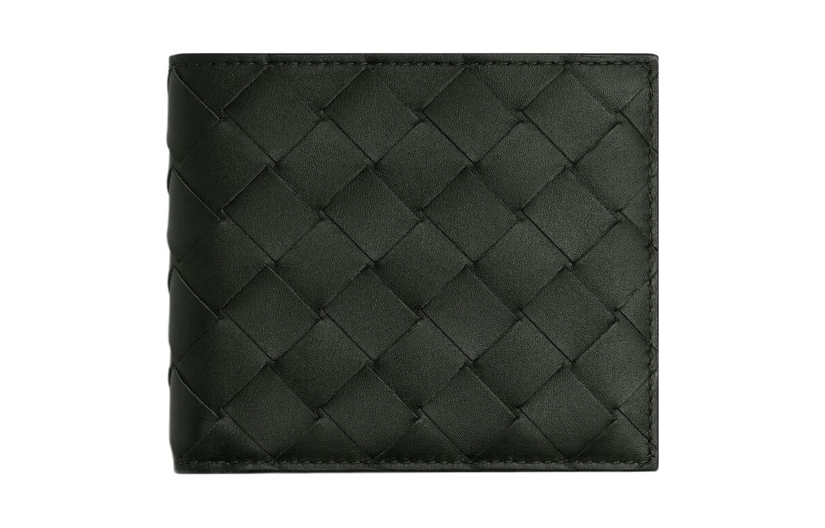

Bottega Veneta Кошелек из коровьей кожи Intrecciato, обычный, мужской, темно-зеленый и русалочий