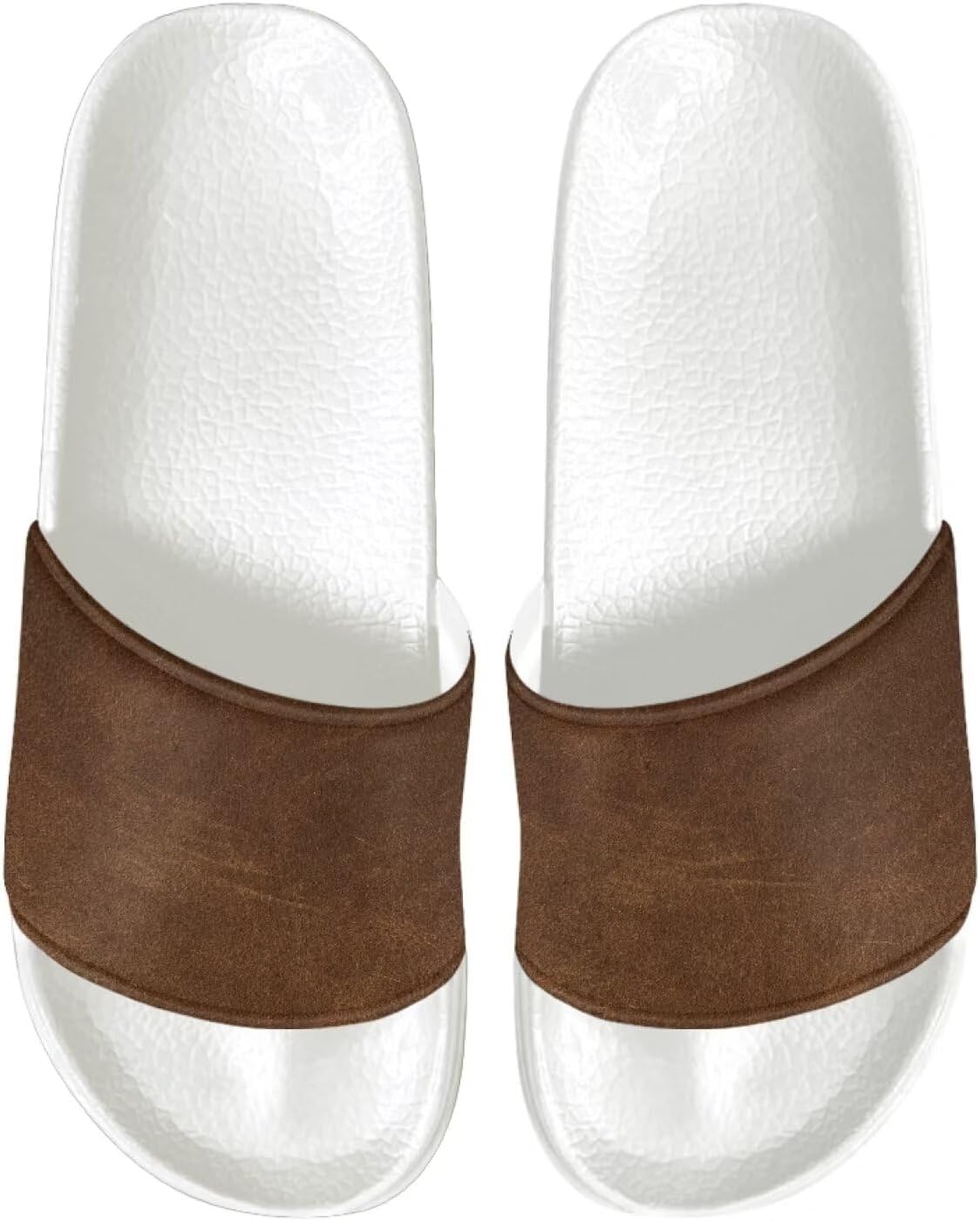 

Мужские спортивные сандалии Psesaysky с открытым носком, нескользящие, удобные, для душа, с открытым носком, слайдеры с одной полоской, однотонные, для максимального комфорта летом, коричневый