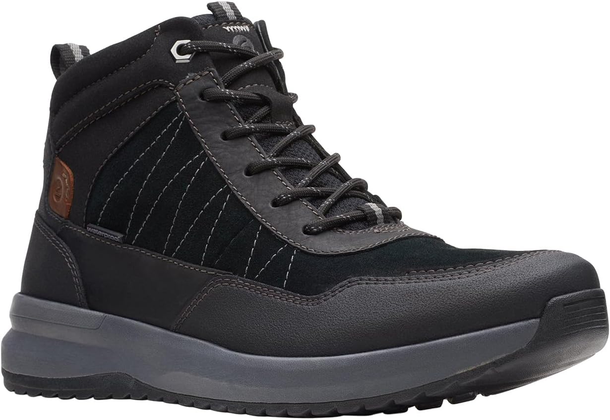 

Мужские водонепроницаемые ботинки Clarks Wellman Top, черный