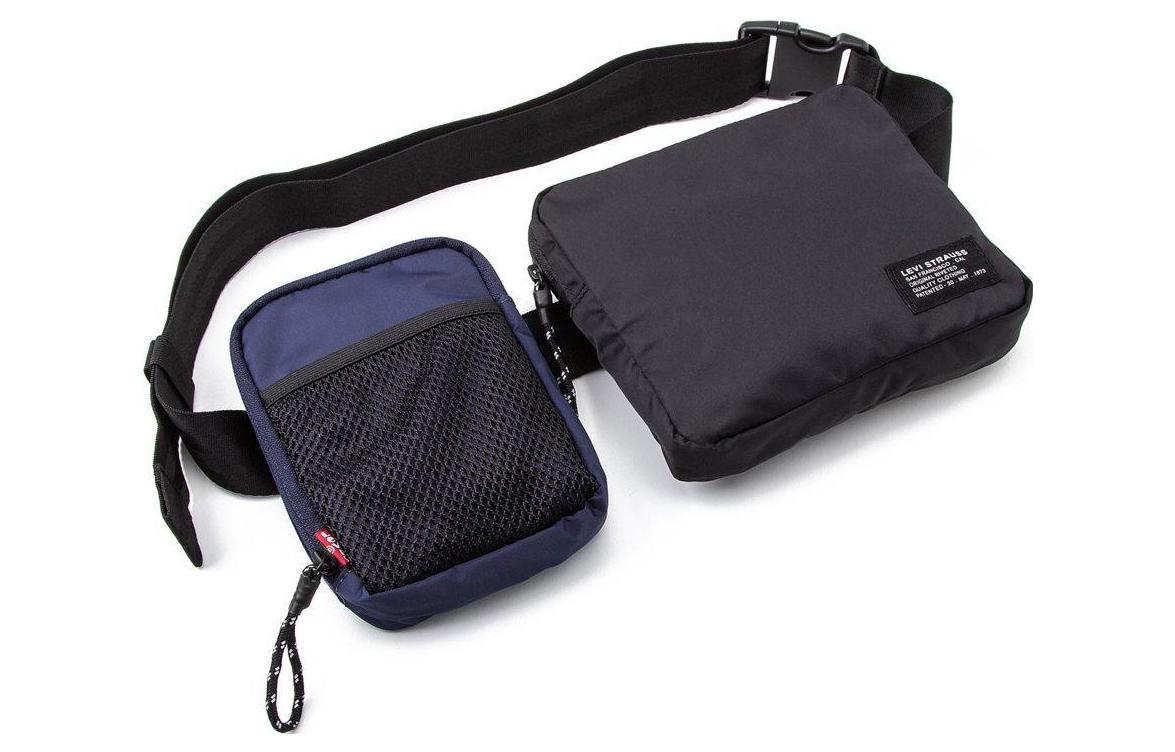 

Levis Сумка поясная Levi's Polyamide Regular мужская черно-синяя