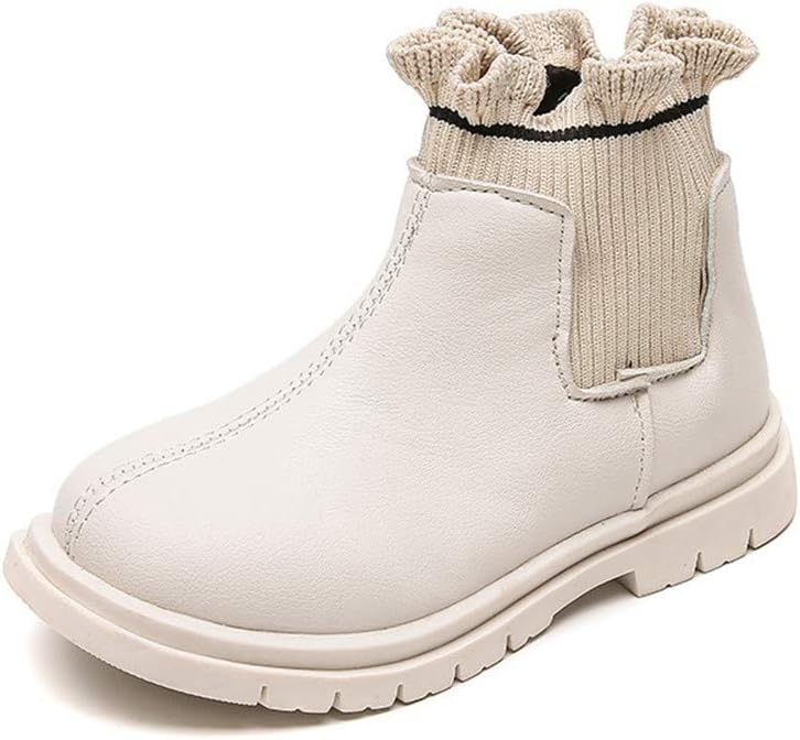 

Детские ботинки Dayiss Fashion для маленькой девочки, водонепроницаемые короткие ботинки на молнии сбоку, зимние снежные ботинки, теплые плоские туфли, White